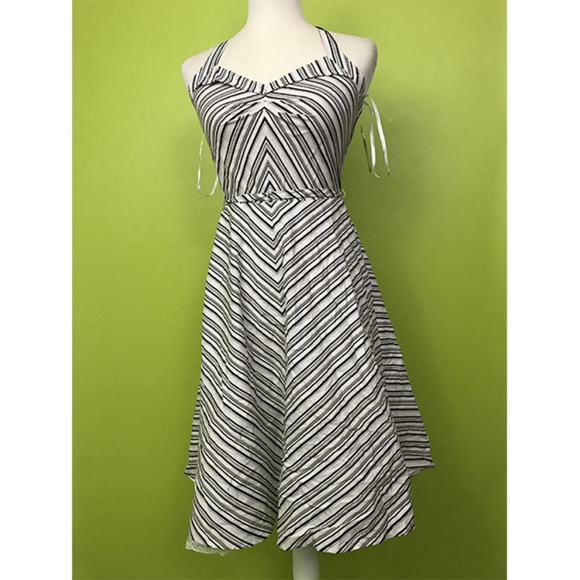 Byerwear too! Halter Sweetheart Striped Dress 7 - Picture 1 of 8